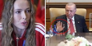 Cumhurbaşkanı Erdoğan ile Eda Erdem arasında gülümseten diyalog