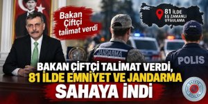 81 İlde Emniyet ve Jandarma Sahaya İndi