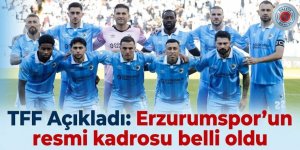 TFF açıkladı: Erzurumspor'un resmi kadrosu belli oldu