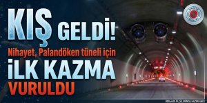 KIŞ geldi! Nihayet, Palandöken tüneli için ilk kazma vuruldu