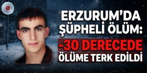 Erzurum'da şüpheli ölüm: - 30 derecede ölüme terk edildi