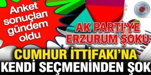 Sonuçlar sürpriz! İşte Cumhur İttifakı'nın kalesi Erzurum'da yapılan son seçim anketi