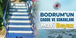 Bodrum’un Cadde ve Sokakları Mavi Beyaz