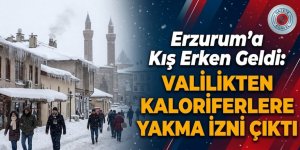 Erzurum'a Kış erken Geldi: Valilikten Kaloriferlere Yakma  izini çıktı