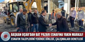 Başkan Uçar'dan Bat Pazarı esnafının ayağına gitti!!