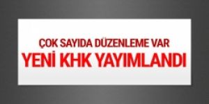 KHK Resmi Gazetede yayımlandı!
