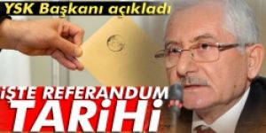 Referandum tarihi belli oldu!