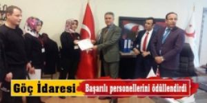 Göç İdaresi başarılı personellerini ödüllendirdi
