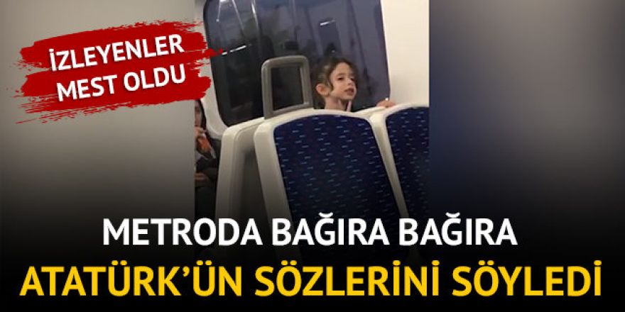 Atatürk'ün sözlerini bağıra bağıra okudu